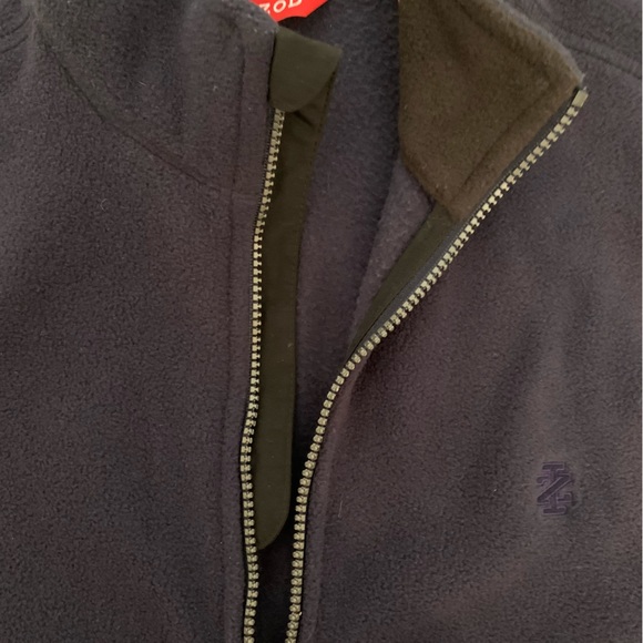 ❄️IZOD❄️ Navy Men’s Fleece Vest Small Full Zip With Pockets Sleeveless - Picture 7 of 12